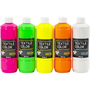 Textile Color, ass. farver, 5x500ml/ 1 pk.