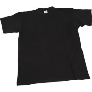 T-shirt, B: 60 cm, str. XX-large, rund hals, 145 g, sort, 1 stk.