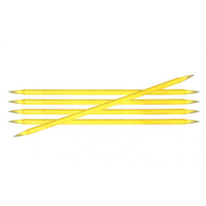 KnitPro Trendz Strømpepinde Akryl 15cm 6,00mm / 5.9in US10 Yellow