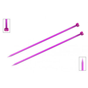 KnitPro Trendz Strikkepinde / Jumperpinde Akryl 25cm 5,00mm / 9.8in US8 Violet