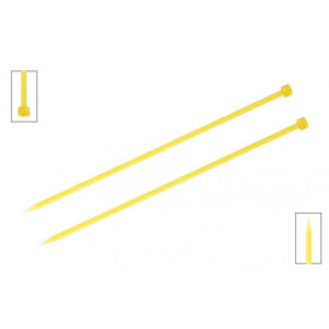 KnitPro Trendz Strikkepinde / Jumperpinde Akryl 25cm 6,00mm / 9.8in US10 Yellow