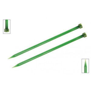 KnitPro Trendz Strikkepinde / Jumperpinde Akryl 25cm 9,00mm / 9.8in US13 Green