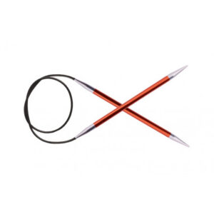 KnitPro Zing Rundpinde Aluminium 100cm 2,50mm / 39.4in US1Â½ Garnet