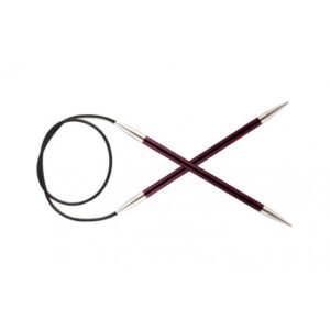 KnitPro Zing Rundpinde Aluminium 100cm 12,00mm / 39.4in US17 Purple Velvet