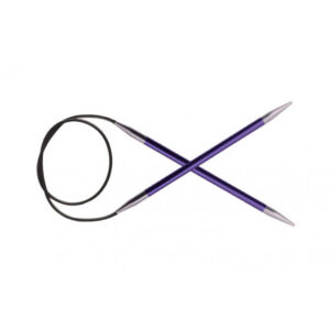 KnitPro Zing Rundpinde Aluminium 120cm 7,00mm / 47.2in US10Â¾ Amethyst