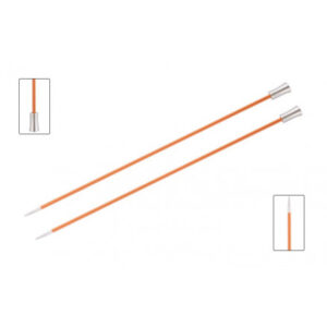 KnitPro Zing Strikkepinde / Jumperpinde Aluminium 30cm 2,75mm / 11.8in US2 Carnelian
