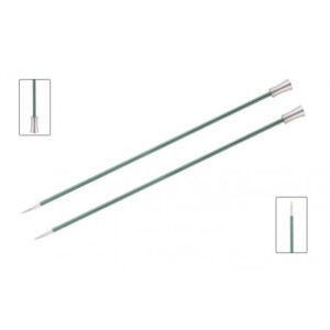 KnitPro Zing Strikkepinde / Jumperpinde Aluminium 30cm 3,00mm / 11.8in US2Â½ Jade