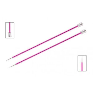 KnitPro Zing Strikkepinde / Jumperpinde Aluminium 30cm 10,00mm / 11.8in US15 Ruby