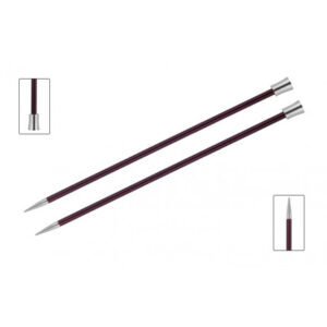 KnitPro Zing Strikkepinde / Jumperpinde Aluminium 30cm 12,00mm / 11.8in US17 Purple Velvet