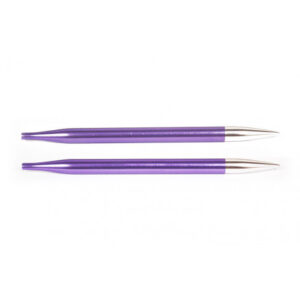 KnitPro Zing Udskiftelige Rundpinde Aluminium 10cm 3,75mm / US5 Amethyst