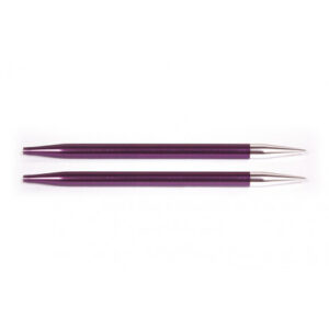 KnitPro Zing Udskiftelige Rundpinde Aluminium 10cm 6,00mm / US10 Purple Velvet