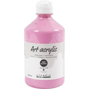 Art Akrylmaling, halvblank, dækkende, støvet rosa, 500ml/ 1 fl.