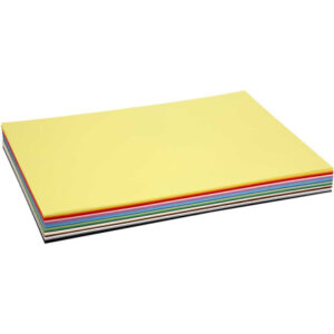Creativ Karton, A2, ark 420x594 mm, 180 g, ass. farver, 300 ass. ark/ 1 pk.
