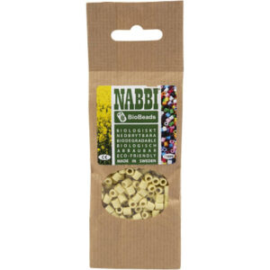 NABBI BioBeads Rørperler, str. 5x5 mm, hulstr. 2,5 mm, medium, salmon (051), 1000stk./ 1 pk.