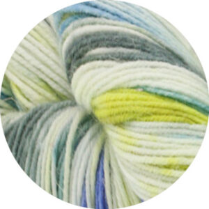 Lana Grossa Meilenweit 100 Merino Håndfarvet Rainbow Garn 7004