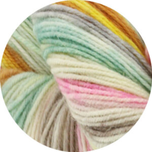 Lana Grossa Meilenweit 100 Merino Håndfarvet Rainbow Garn 7007