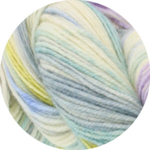 Lana Grossa Meilenweit 100 Merino Håndfarvet Rainbow Garn 7009