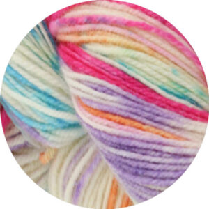 Lana Grossa Meilenweit 100 Merino Håndfarvet Rainbow Garn 7012