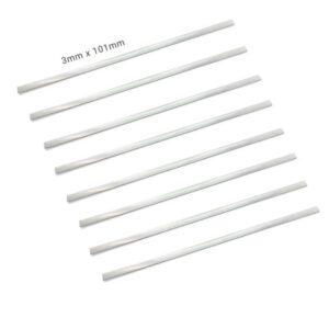 Metalbøjle med lim Metal Sølv 101x3mm - 24 stk