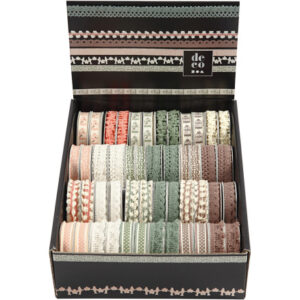 Dekorationsbånd, B: 10-15 mm, 48x2 m/ 1 pk.