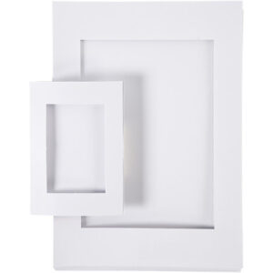 Passepartoutrammer, str. A4+A6, 230 g, hvid, 2x60stk./ 1 pk.