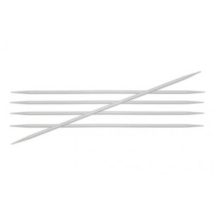 KnitPro Basix Aluminium Strømpepinde Aluminium 20cm 5,50mm / 7.9in US9