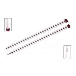 KnitPro Nova Metal Strikkepinde / Jumperpinde Messing 40cm 5,00mm / 15.7in US8