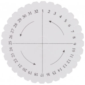 Kumihimo Skive Rund 15cm
