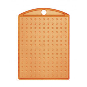 Pixelhobby Nøglering/Medallion Transparent Orange 3x4cm - 1 stk