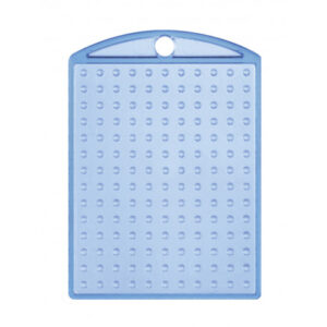 Pixelhobby Nøglering/Medallion Transparent Blå 3x4cm - 1 stk