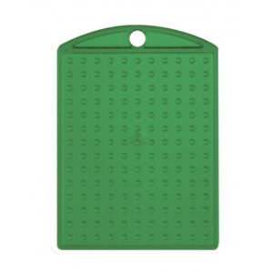Pixelhobby Nøglering/Medallion Transparent Grøn 3x4cm - 1 stk