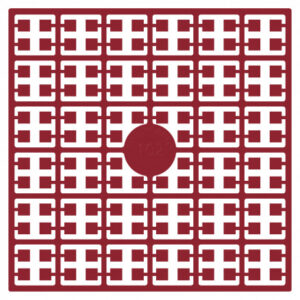 Pixelhobby Midi Perler 102 Bordeaux Rød 2x2mm - 140 pixels