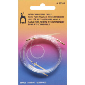 Pony Perfect Wire/Kabel til Udskiftelige Rundpinde 92cm (Bliver 120cm inkl. pinde)