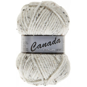 Lammy Canada Garn Mix 405 Hvid/Sort