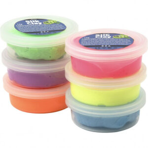 Silk ClayÂ® , ass. farver, neon, 6x14g