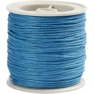 Knyttegarn / Knyttesnor Vokset Turkis 1 mm 40 m