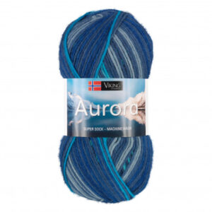 Viking Garn Aurora 625 Multi Blå