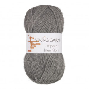 Viking Garn Alpaca Liten Storm 713 Lys Grå