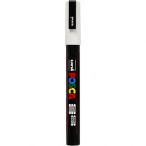 Posca Tusch, White , stregtykkelse:, fine, 1stk.