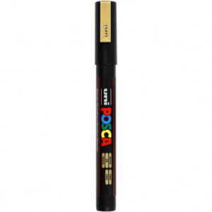 Posca Tusch, Gold , stregtykkelse:, fine, 1stk.