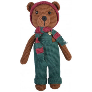 Bruno Bamse af Rito Krea - Bamse Hækleopskrift 24cm