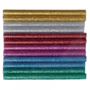 Hobby Line Limstænger Glimmer 7,2mm 10cm Ass. Farver - 12 stk