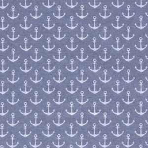 French Terry Print Stof 150cm 006 Anker - 50cm