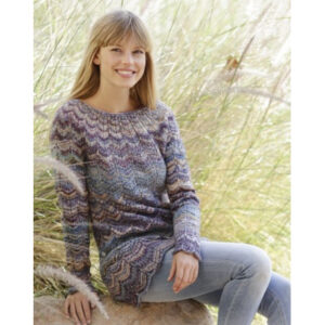 At Sundown by DROPS Design - Bluse Strikkeopskrift str. S/M - XXL/XXXL