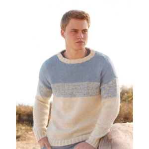 Blue Horizon by DROPS Design - Bluse Strikkeopskrift str. S - XXXL