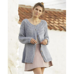 April Showers Jacket by DROPS Design - Jakke Strikkeopskrift str. S - XXXL