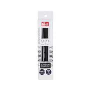 Prym Ergonomics Strømpepinde Carbon 15cm 3,00mm