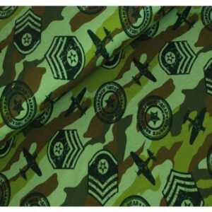 French Terry Print Stof 150cm 001 Camo - 50cm