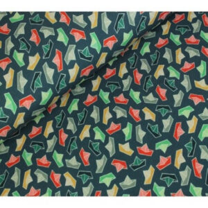 French Terry Print Stof 150cm 004 Papirskib - 50cm