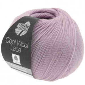 Lana Grossa Cool Wool Lace Garn 15 Lilla